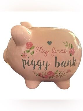 My First Piggy Bank Ceramic Pig